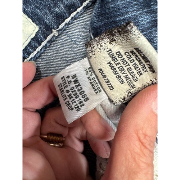 BKE Denim‎ Starlite Cropped Distressed Jeans Size 29 Buckle Low Rise - Picture 7 of 7